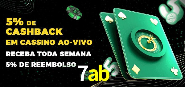 Promoções do cassino ao Vivo 7ab